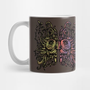 mask of an Aztec warrior Mug